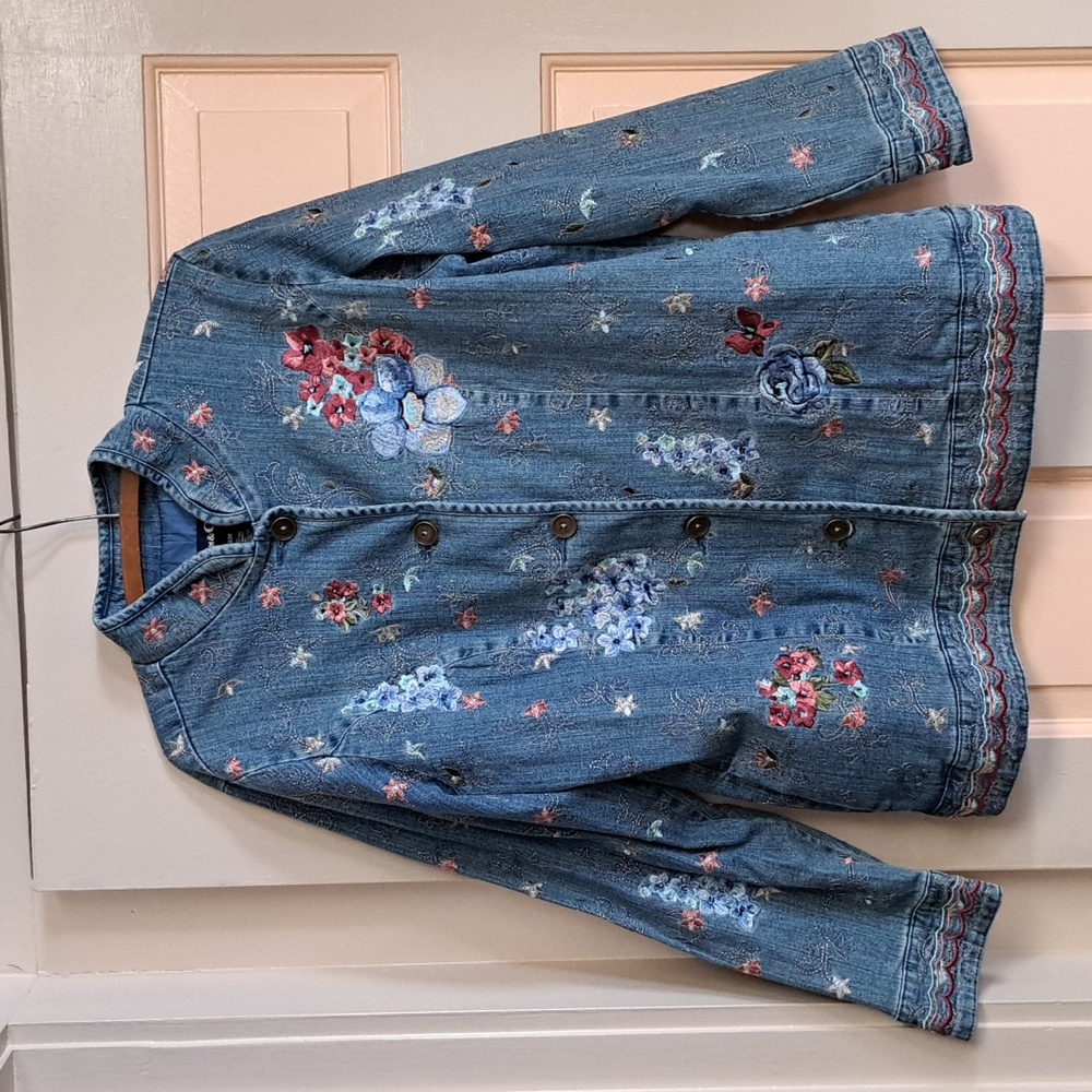 Denim ladies blazer